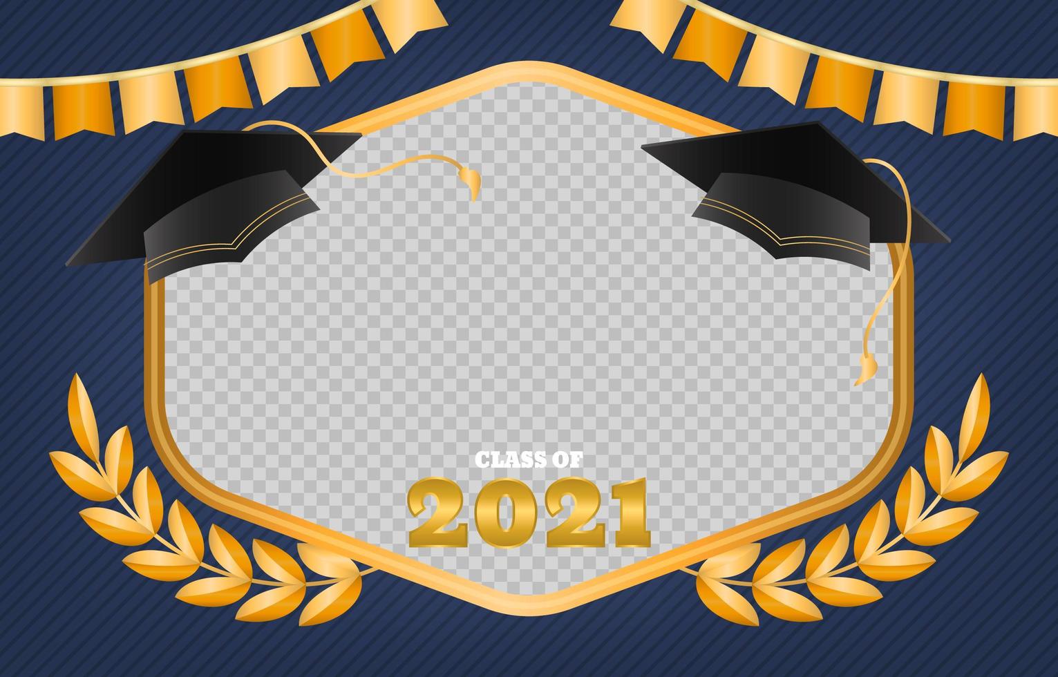 Luxury Graduation Photo Frame vector