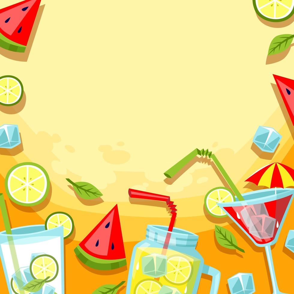 Enjoy Summer Drinks vector