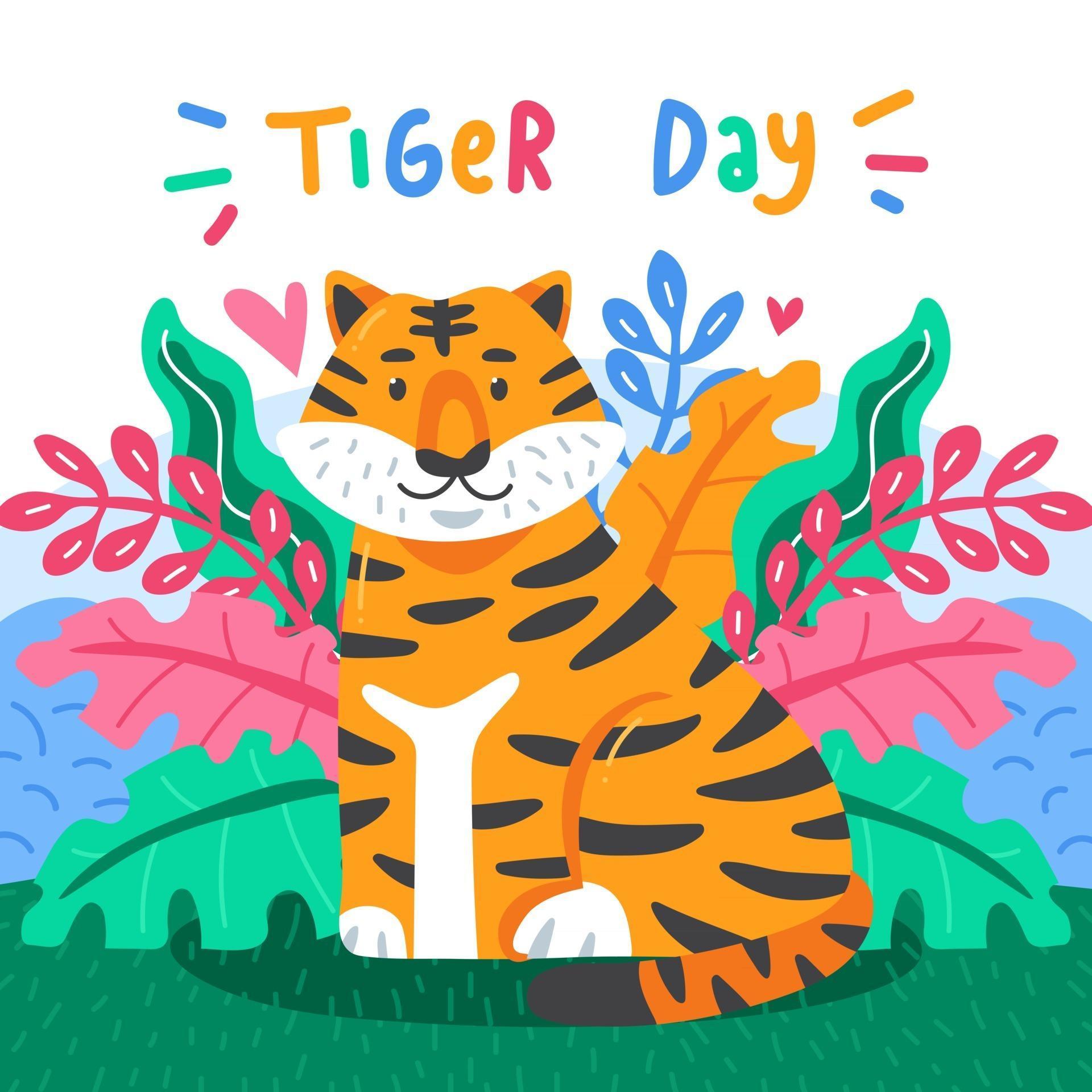 Global Tiger Day Concept 2538587 Vector Art at Vecteezy