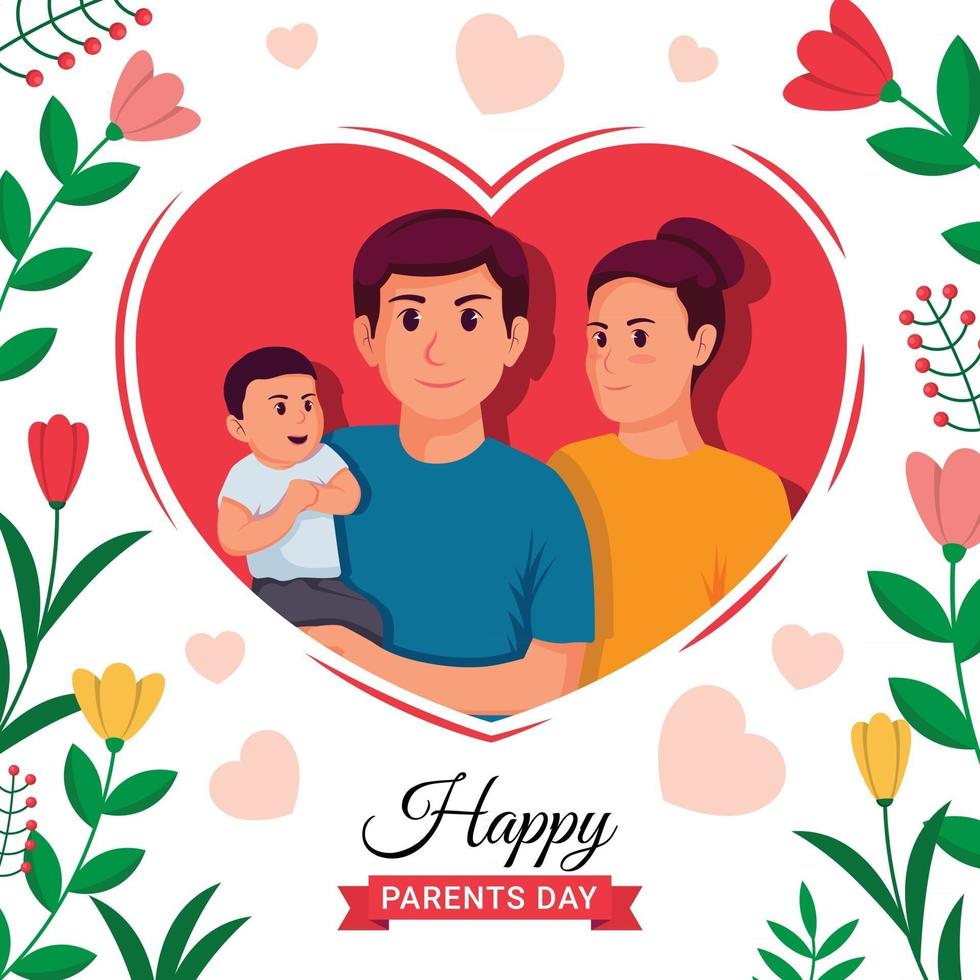 parents day concept vector