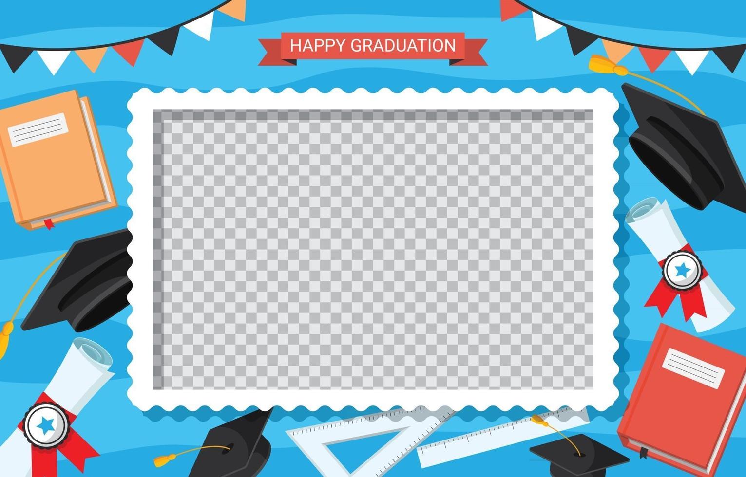 gradustion photobooth frame vector