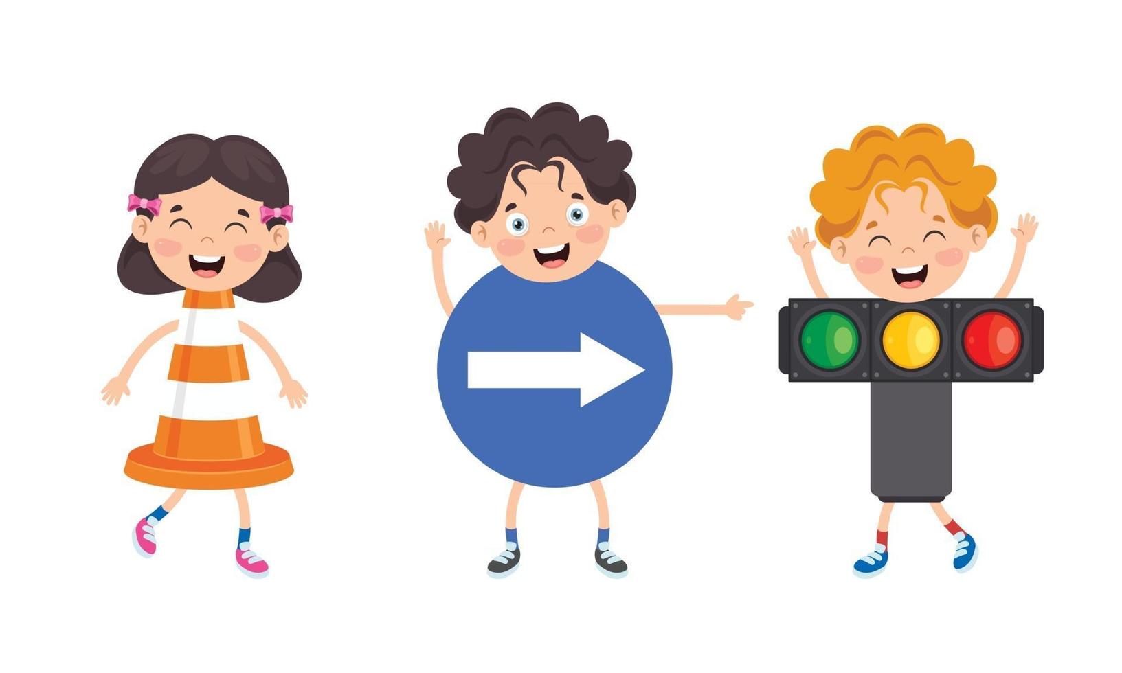 Traffic Concept Drawing vector
