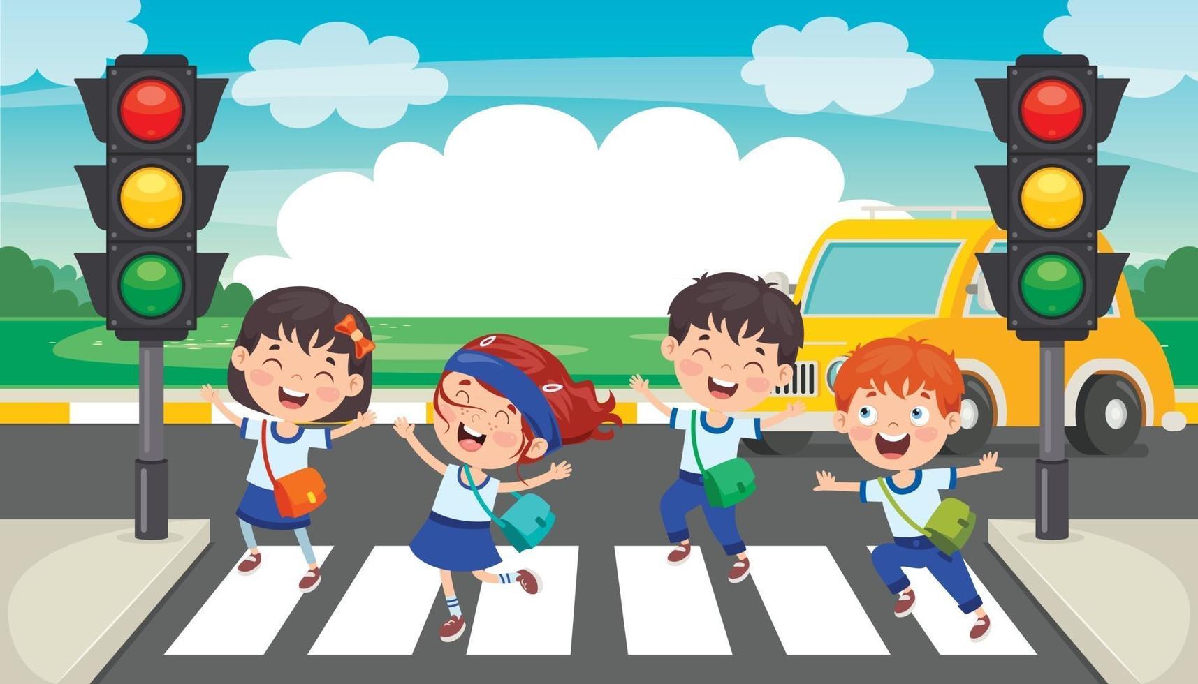 Traffic Concept Drawing vector