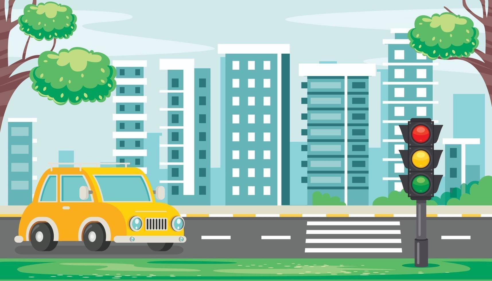 Traffic Concept Drawing vector