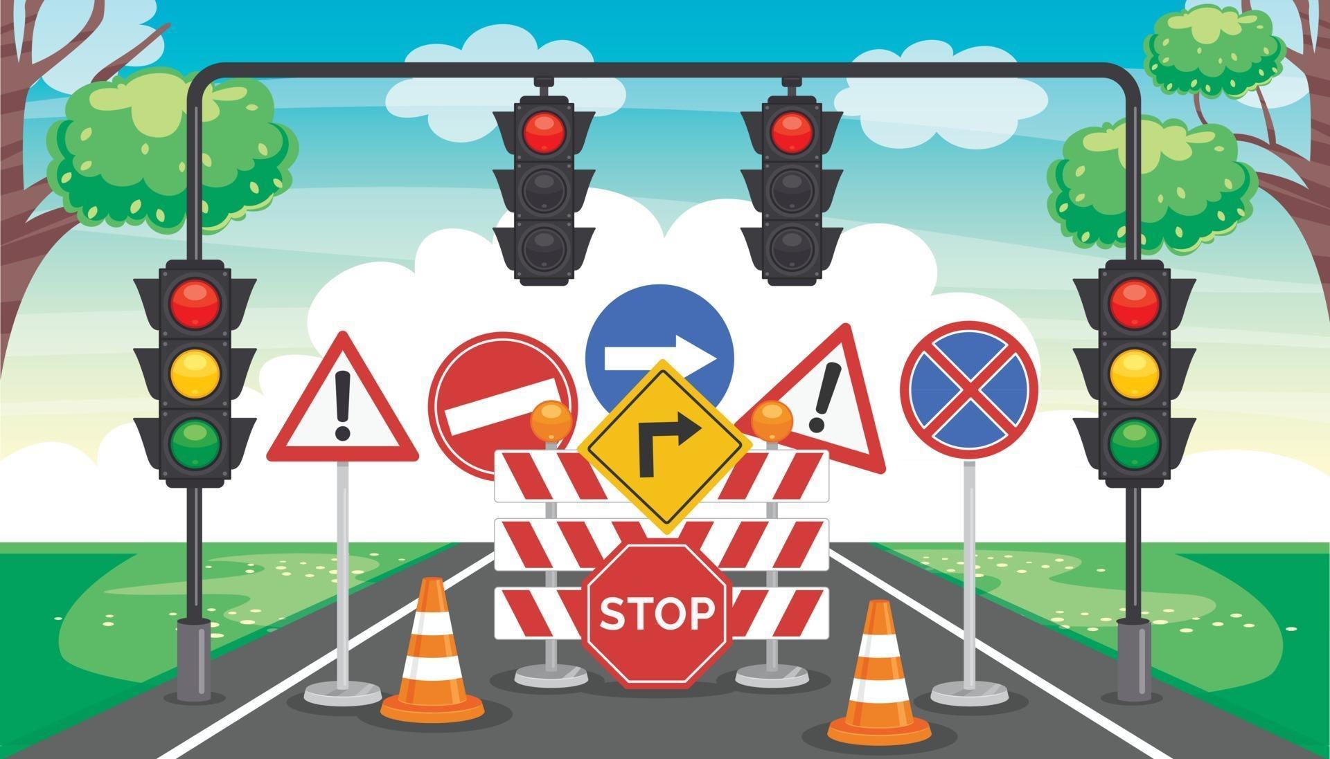 Traffic Concept Drawing 2538982 Vector Art at Vecteezy