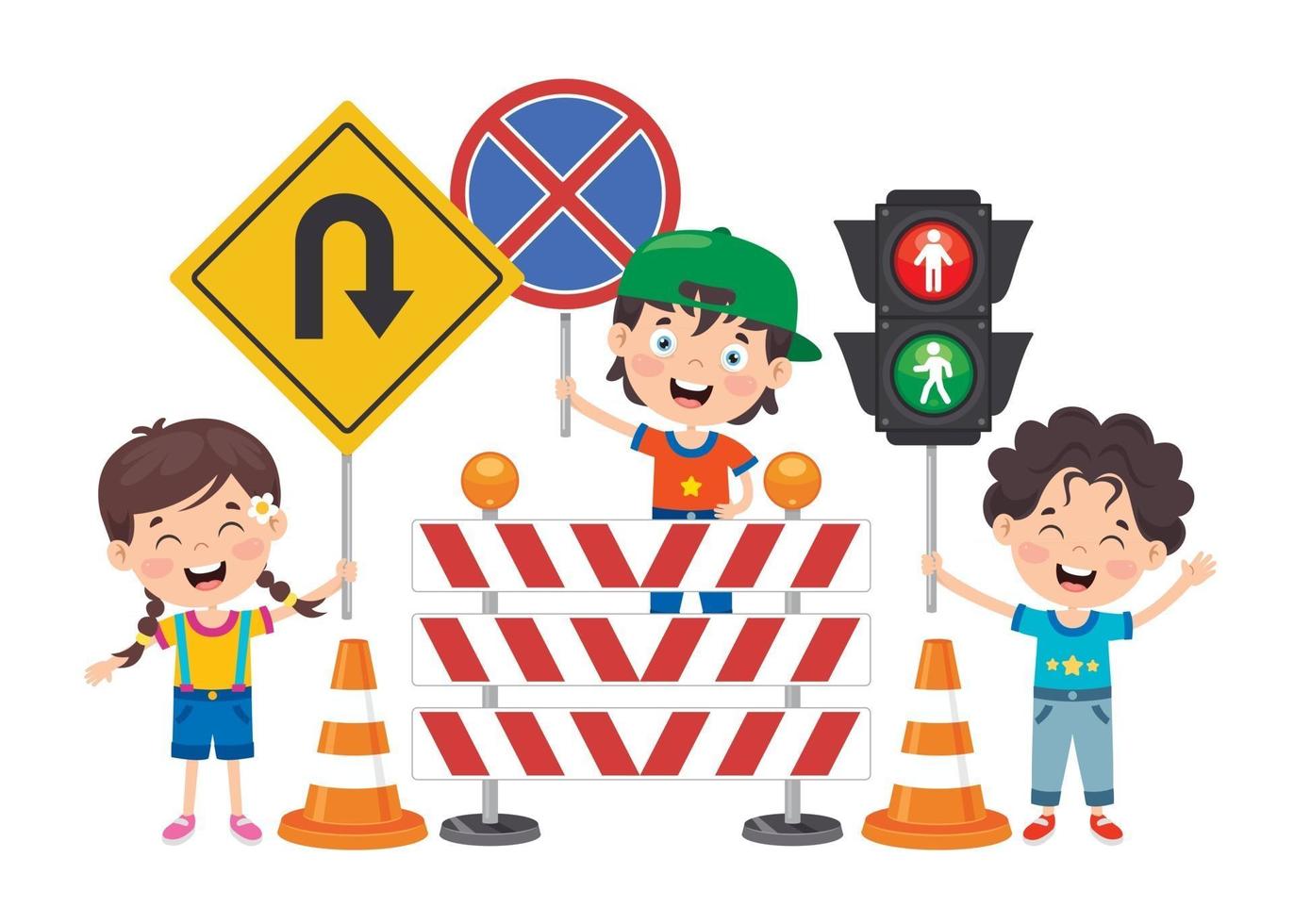 Traffic Concept Drawing vector