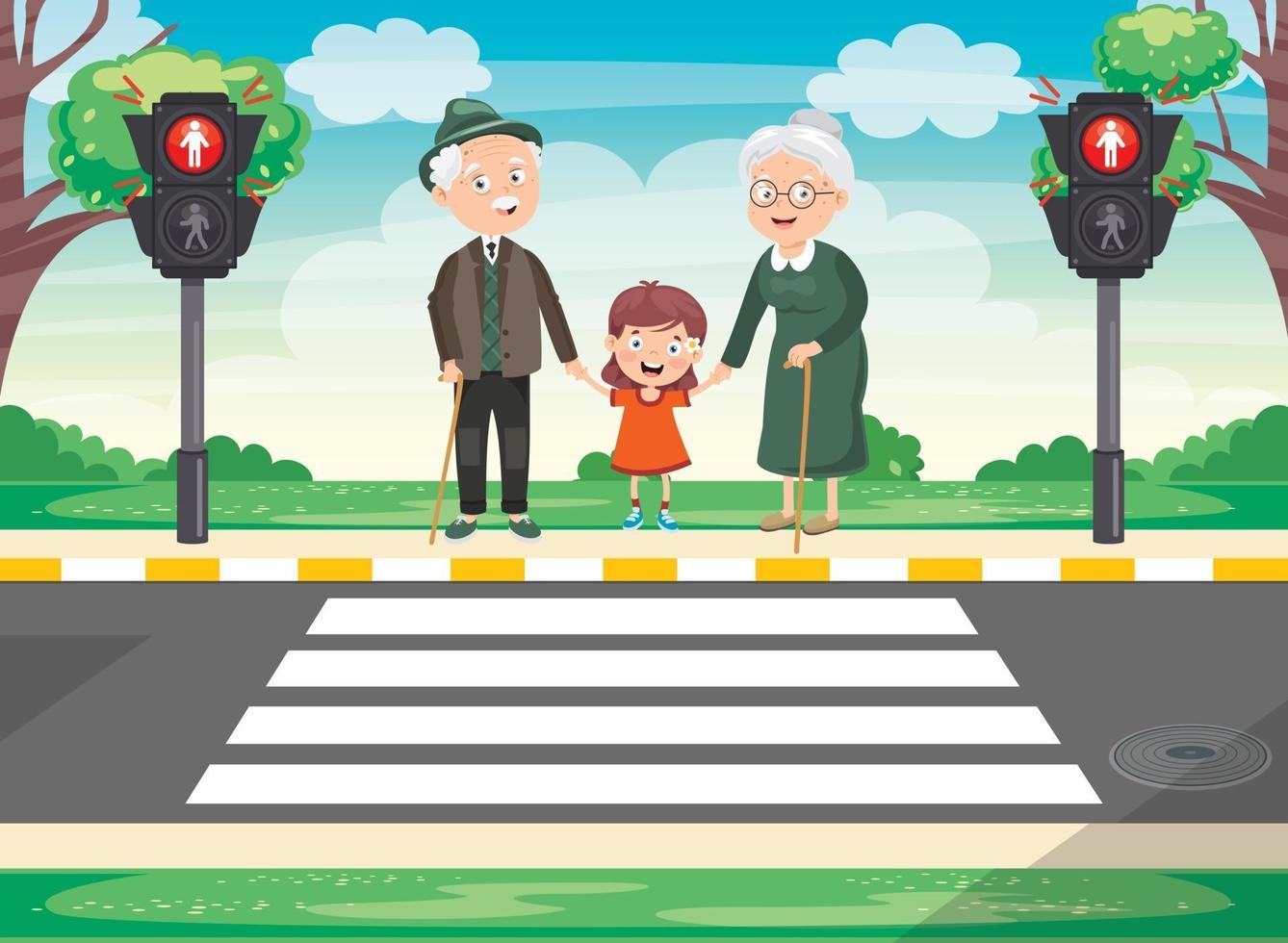 Traffic Concept Drawing vector
