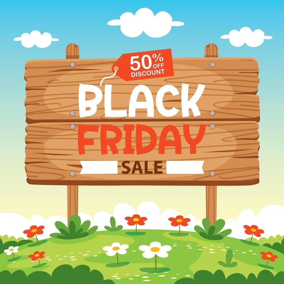 Concept Of Black Friday vector