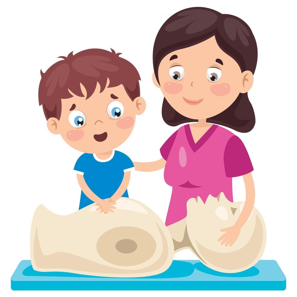 First Aid Concept For Children vector