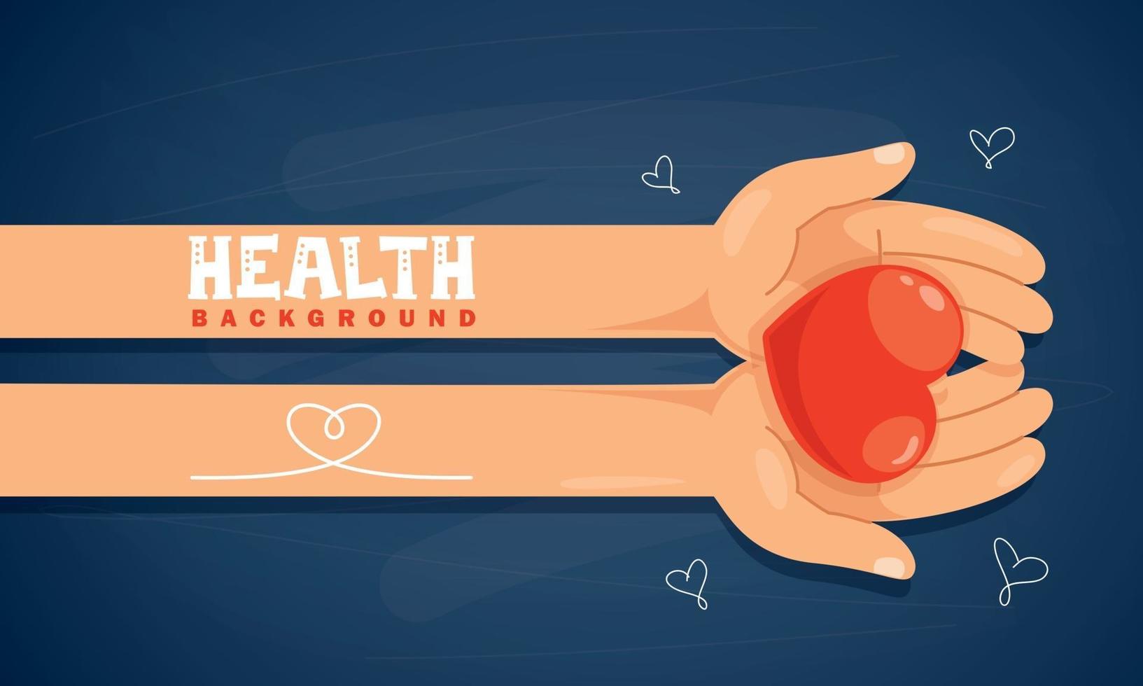 Health Care Concept Design With Heart vector