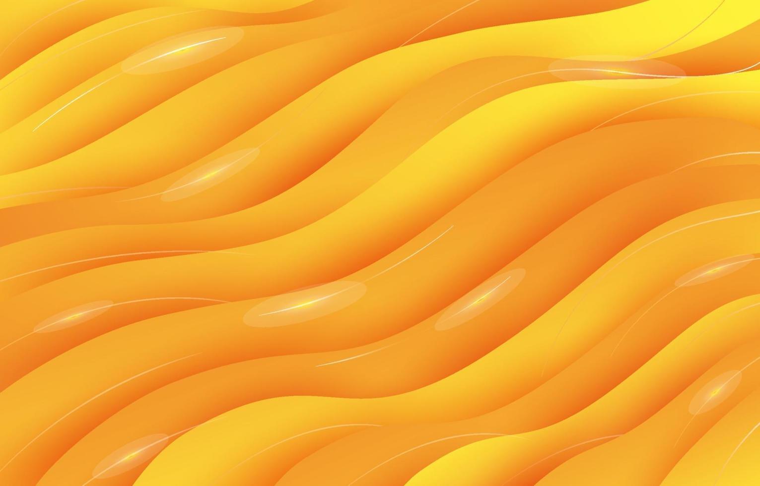 Yellow Wave Gradient Background vector