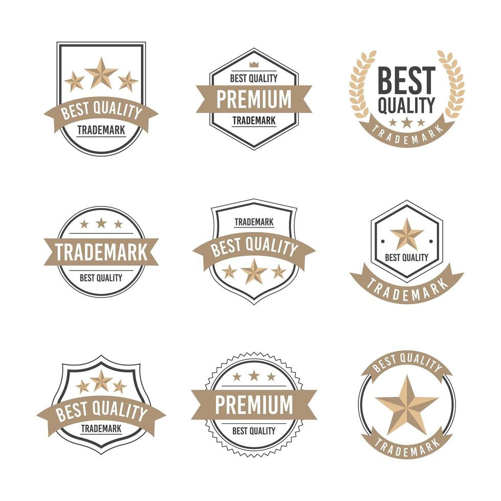 Ribbon Badge Element vector