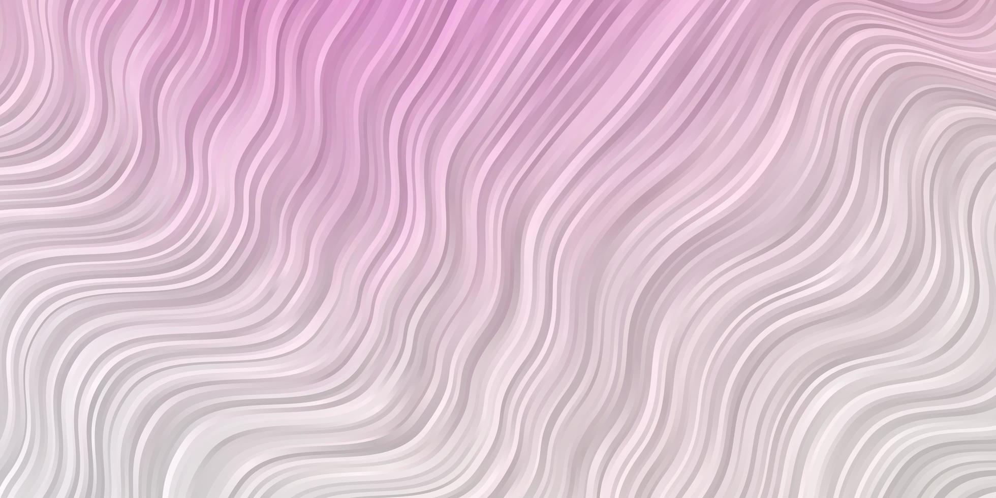 Light Pink Yellow vector background with curved lines Gradient illustration in simple style with bows Pattern for booklets leaflets