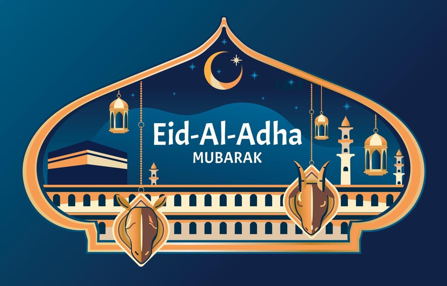 Eid Al Adha Background Template vector