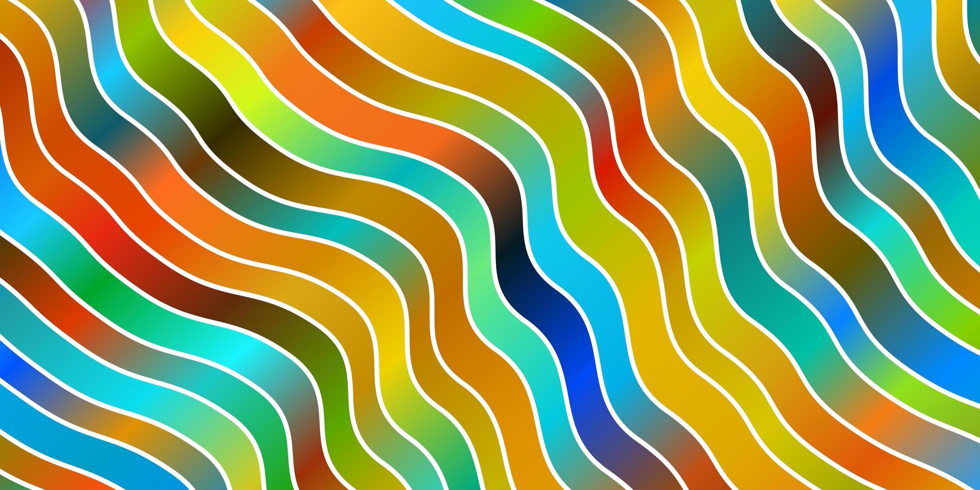 Light Blue Yellow vector background with lines Abstract gradient illustration with wry lines Pattern for ads commercials