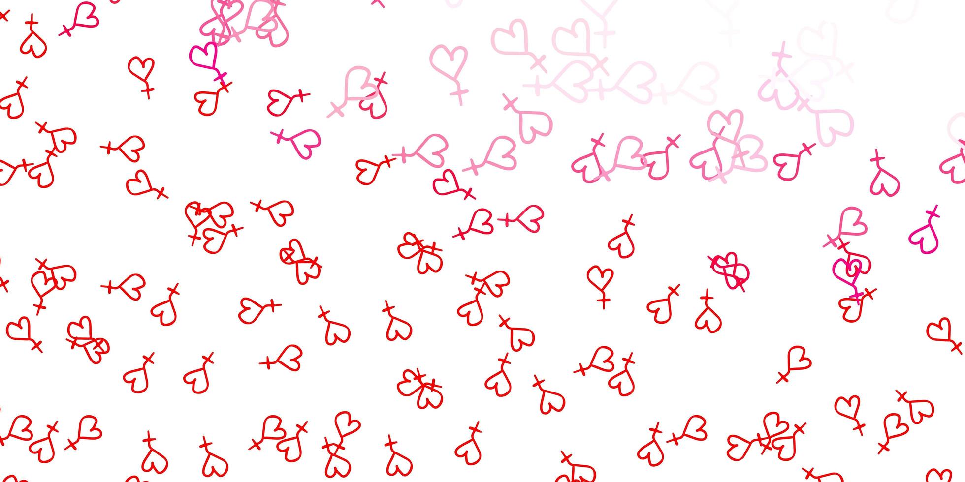 Light Red vector background with woman symbols