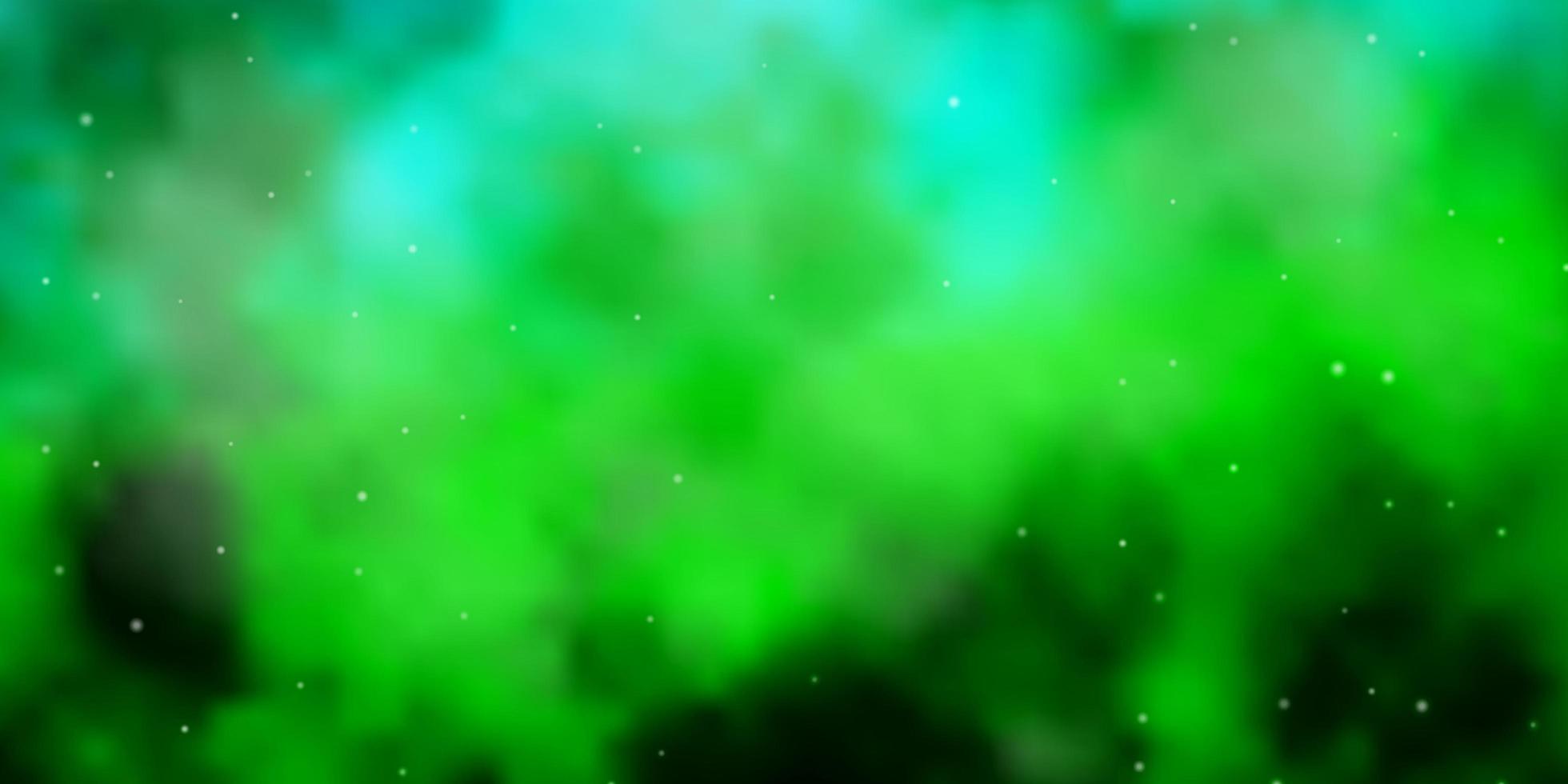 patrón de vector verde azul claro con estrellas abstractas diseño decorativo borroso en estilo simple con tema de estrellas para teléfonos celulares