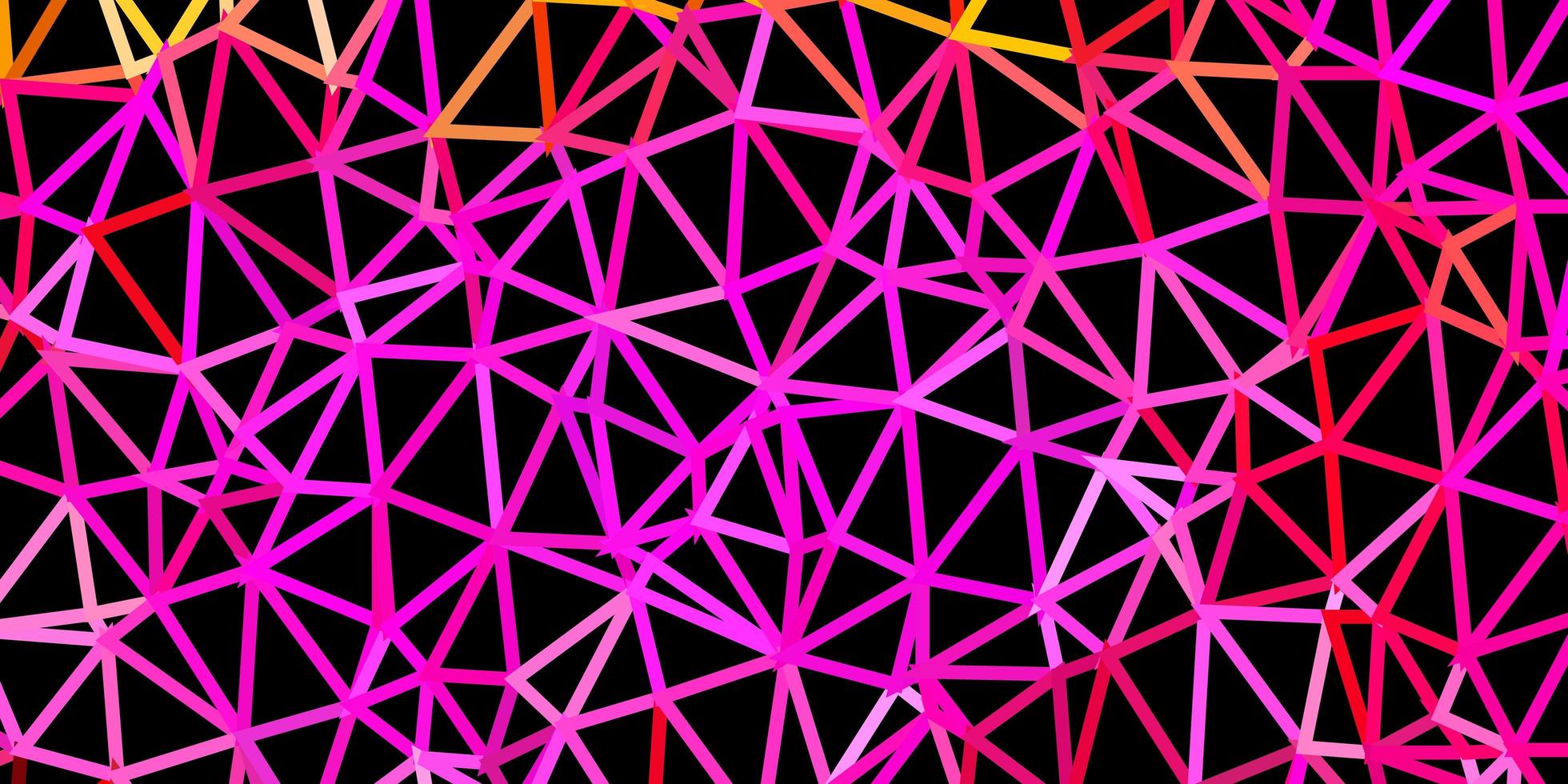 Light pink yellow vector poly triangle layout