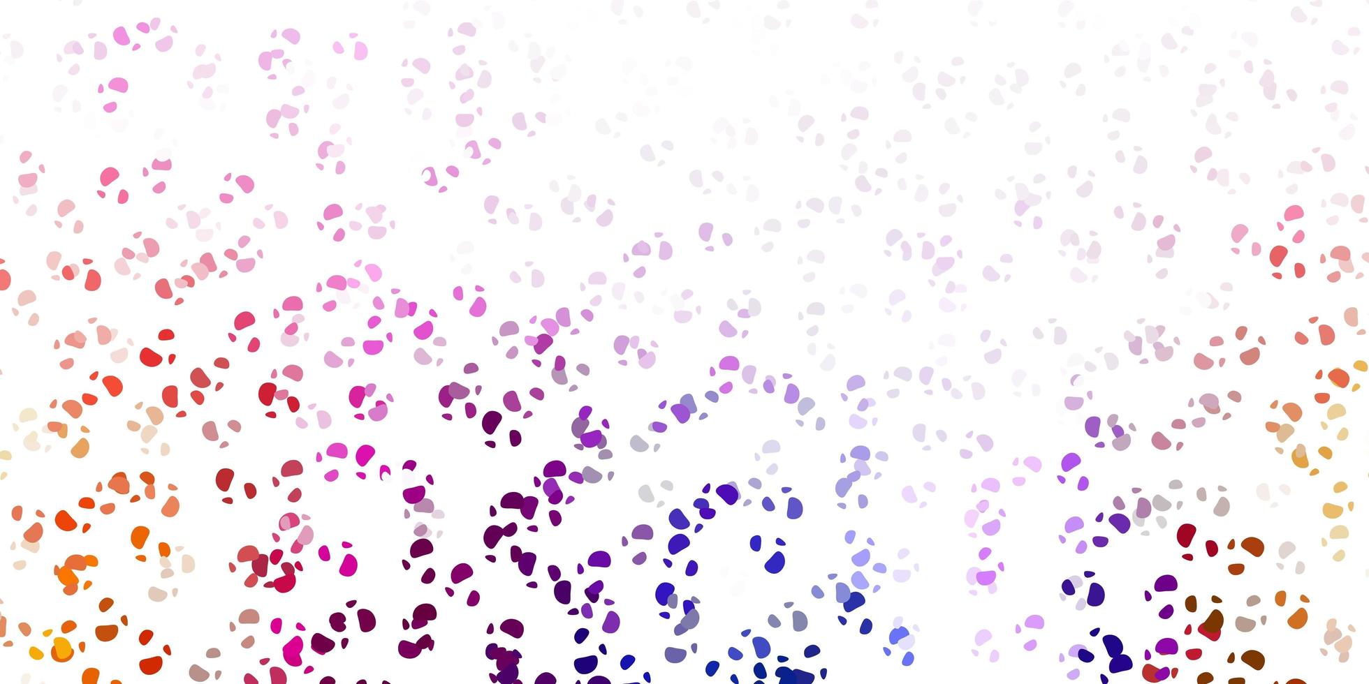 Light pink yellow vector backdrop with chaotic shapes