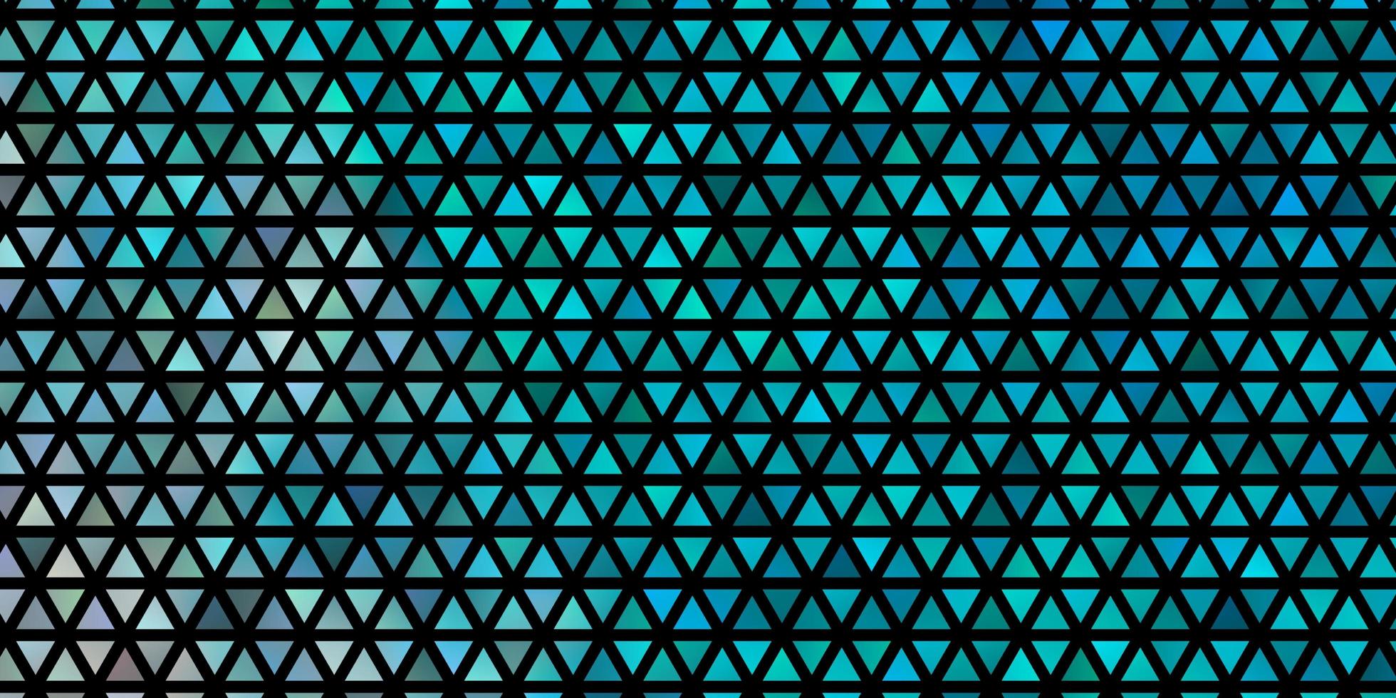 Light BLUE vector template with crystals triangles