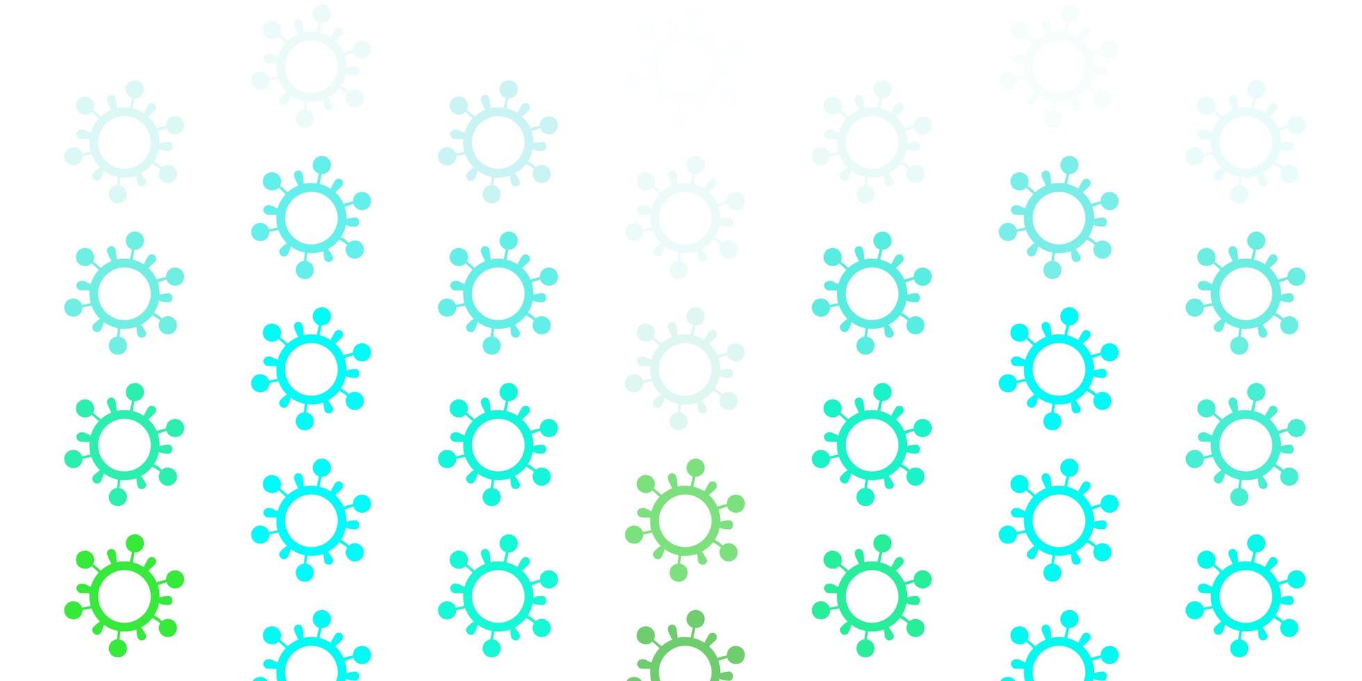 Light Green vector backdrop with virus symbols