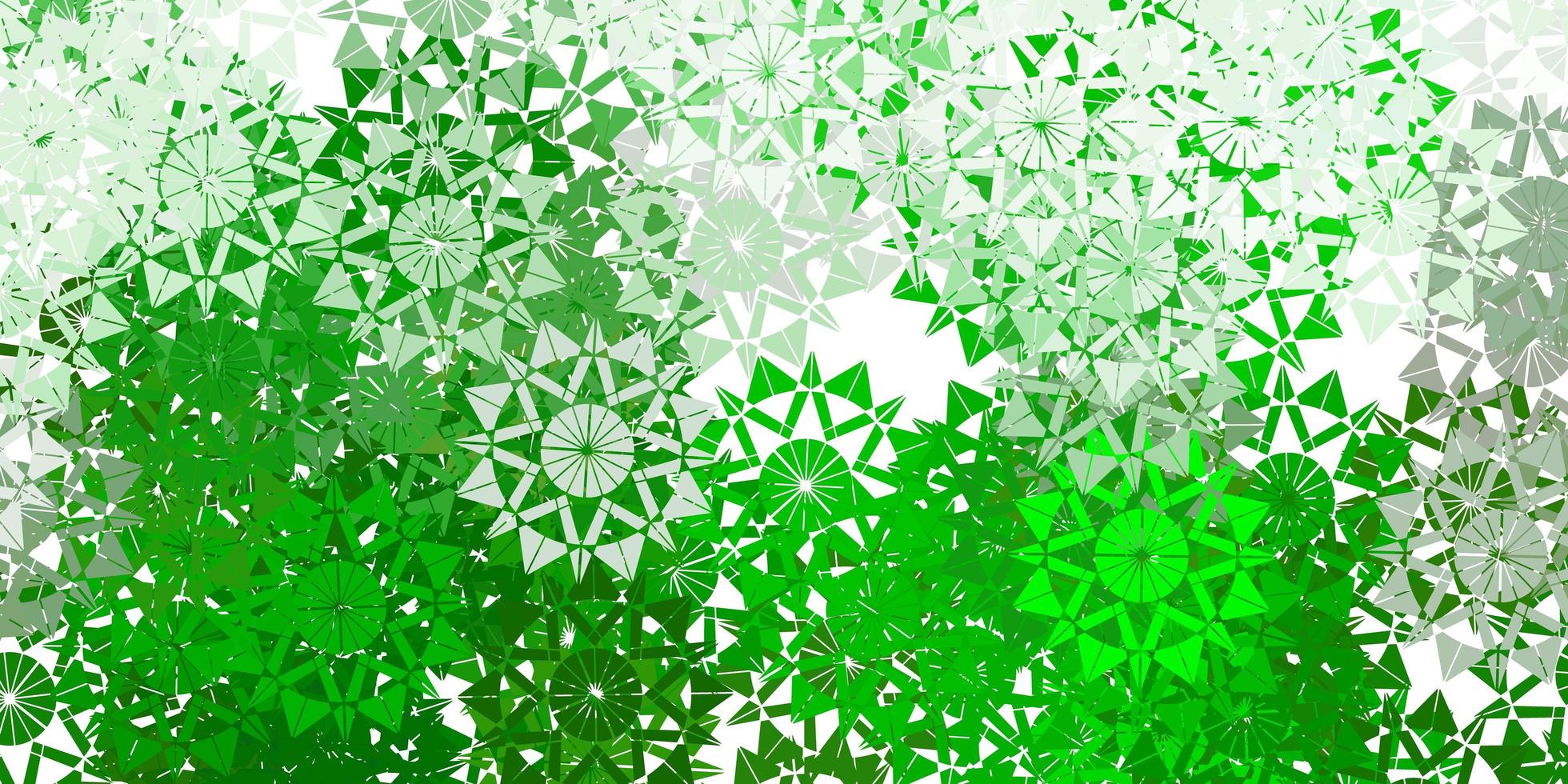 Light green vector template with ice snowflakes