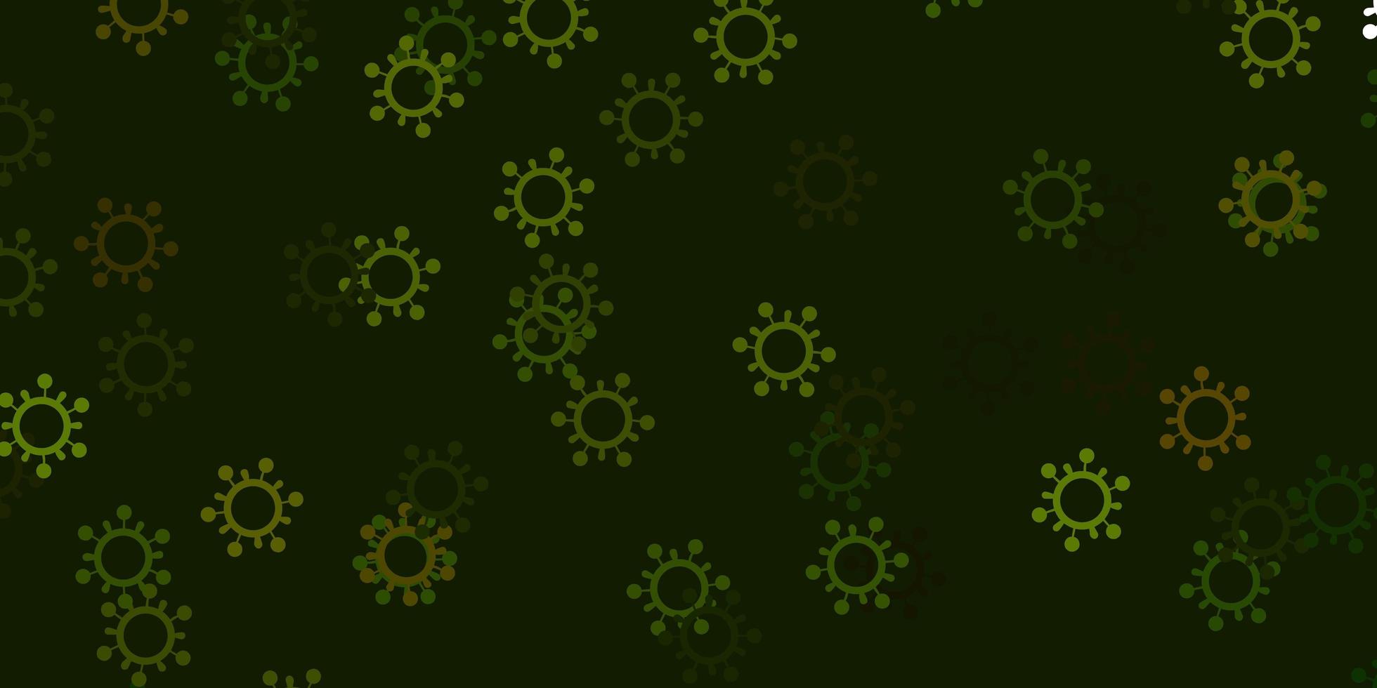 Light green vector texture with disease symbols