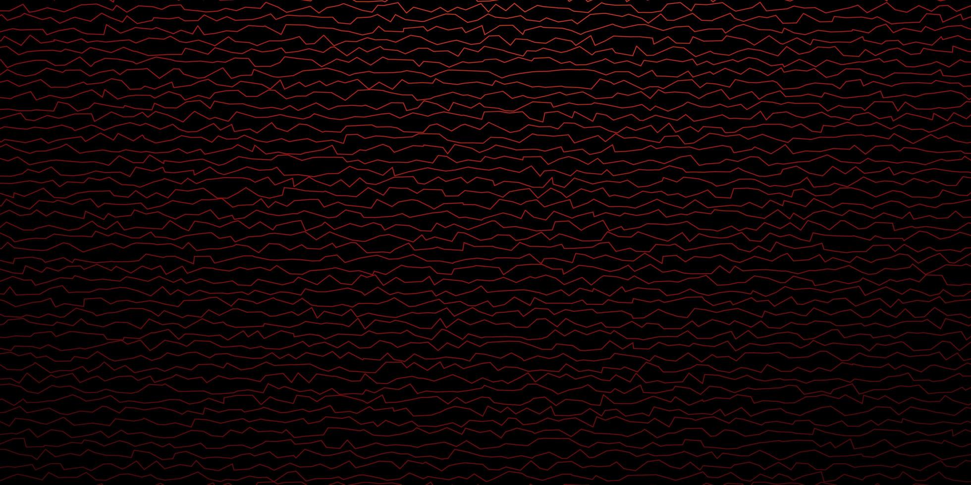 patrón de vector amarillo rojo oscuro con curvas ilustración abstracta con líneas de gradiente bandy diseño inteligente para sus promociones