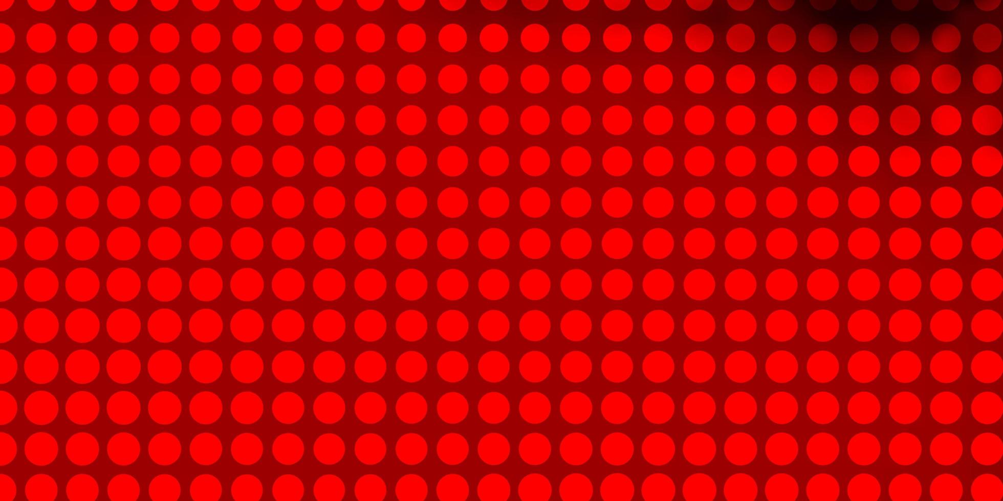 plantilla de vector rojo oscuro con círculos ilustración abstracta con manchas de colores en el patrón de estilo de la naturaleza para cortinas de papel tapiz