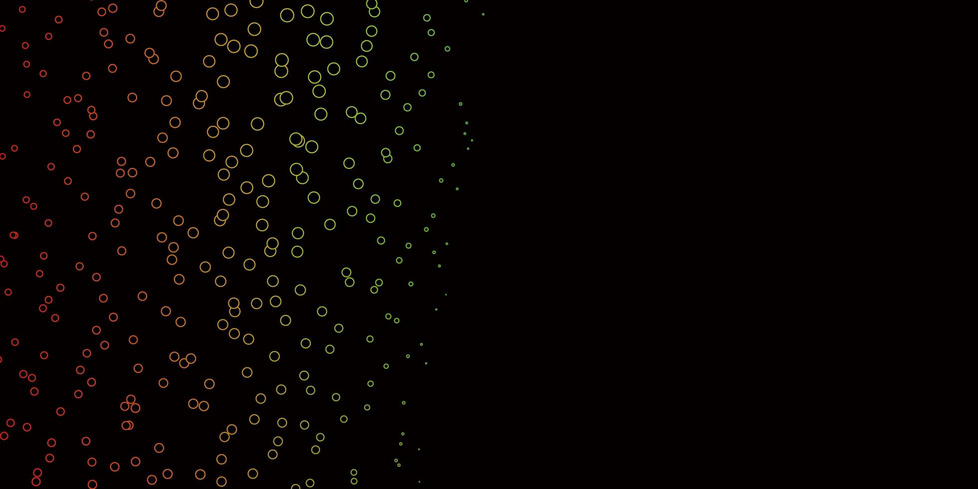 Dark Multicolor vector texture with disks Modern abstract illustration with colorful circle shapes Pattern for websites