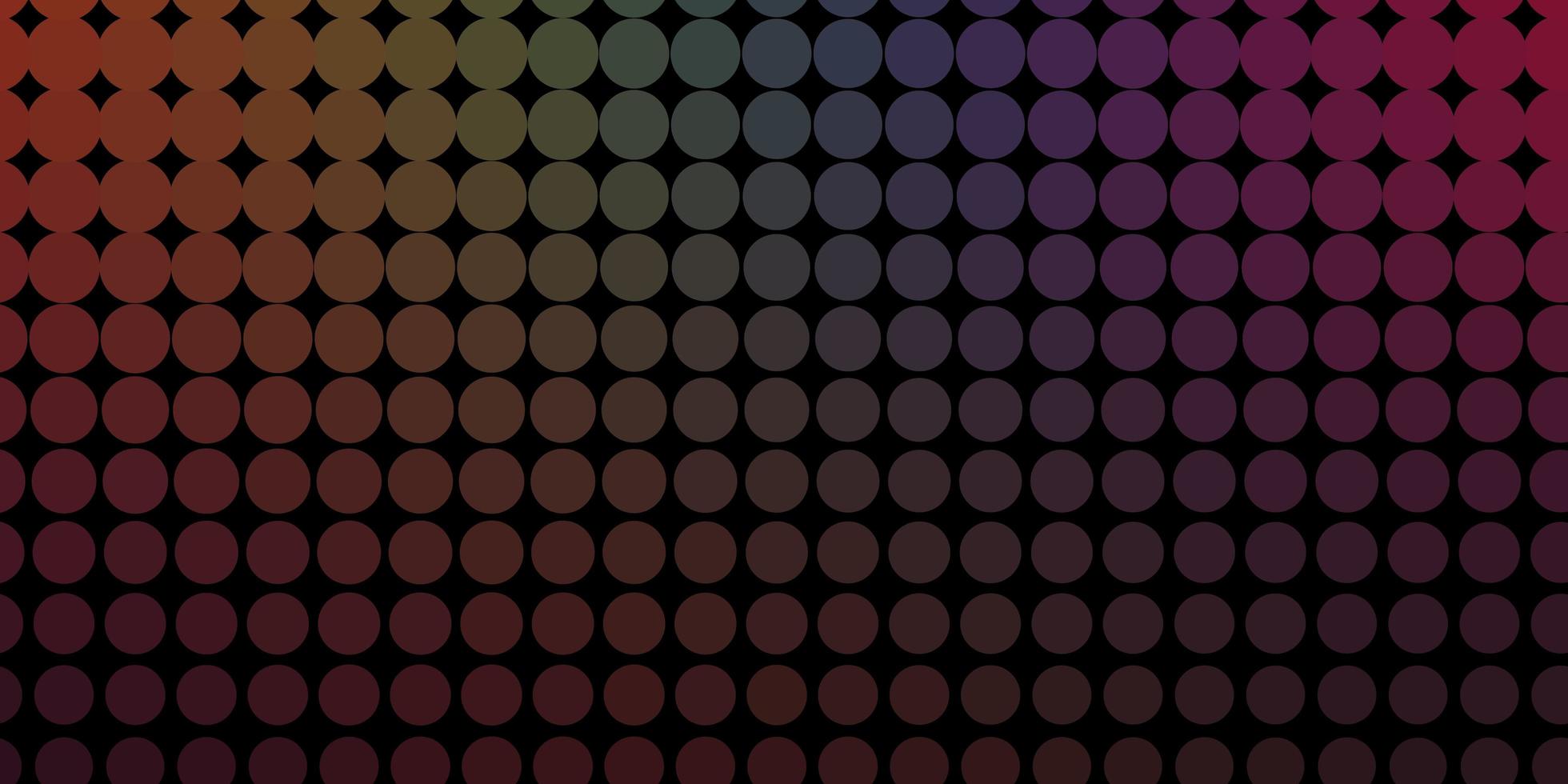 Dark Multicolor vector background with bubbles Colorful illustration with gradient dots in nature style Design for posters banners