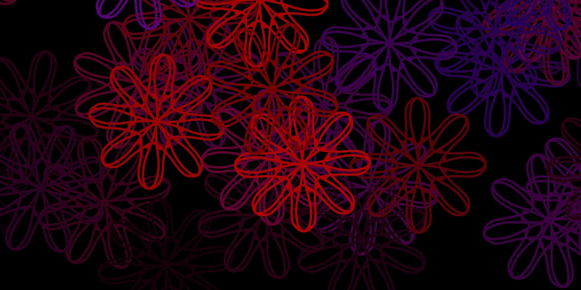patrón de vector rojo azul oscuro con formas abstractas