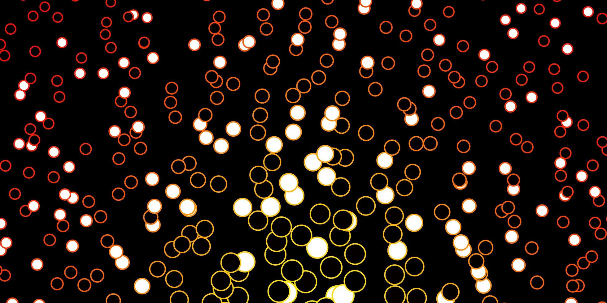 Dark Orange vector pattern with circles Abstract illustration with colorful spots in nature style Design for your commercials