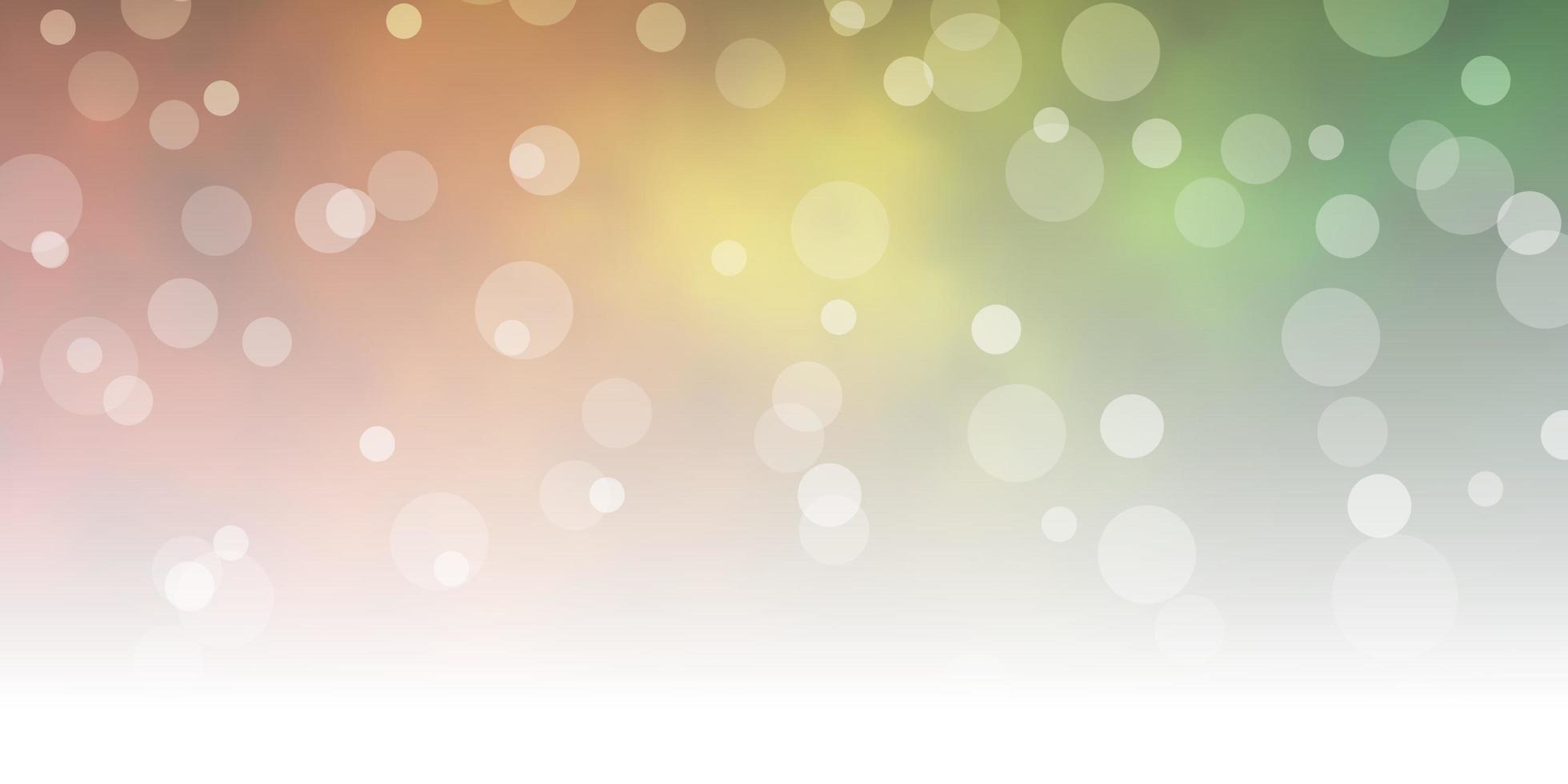 Dark Green Yellow vector background with circles Abstract decorative design in gradient style with bubbles Pattern for business ads