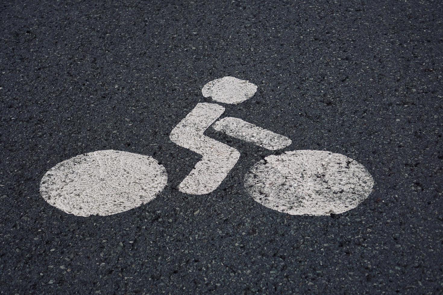 bicycle traffic signal on the road photo