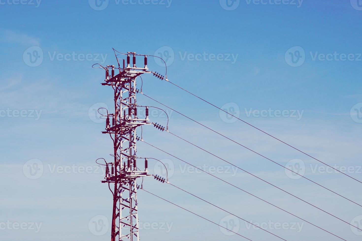 electricity power transmision tower photo