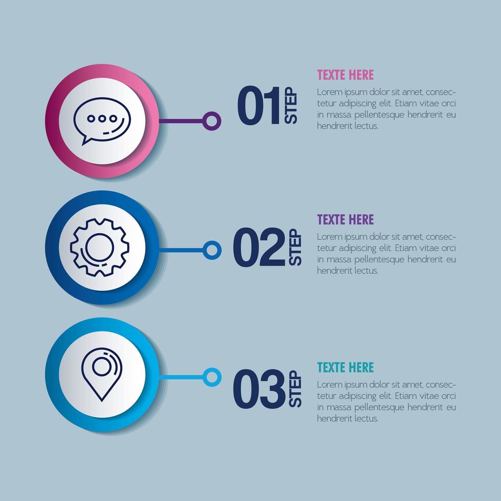 statistical infographic with numbers and business icons vector