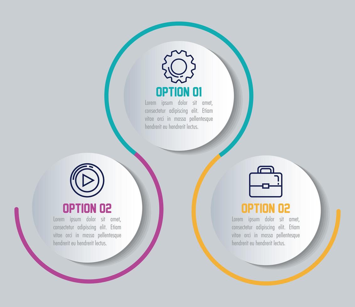 statistical infographic with business icons vector