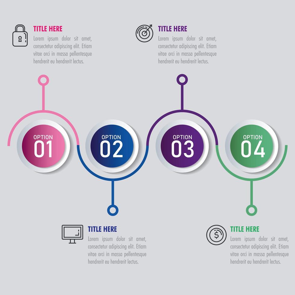 statistical infographic with numbers and business icons vector