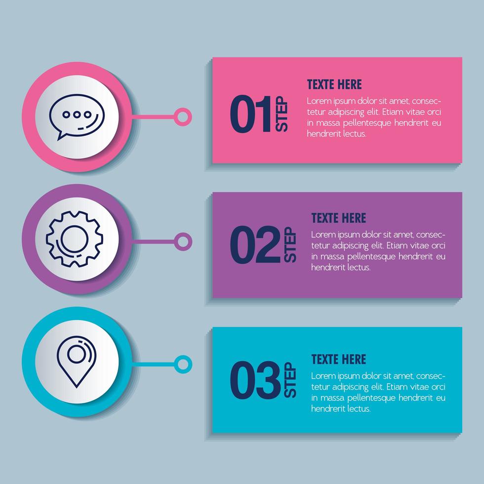 statistical infographic with numbers and business icons vector