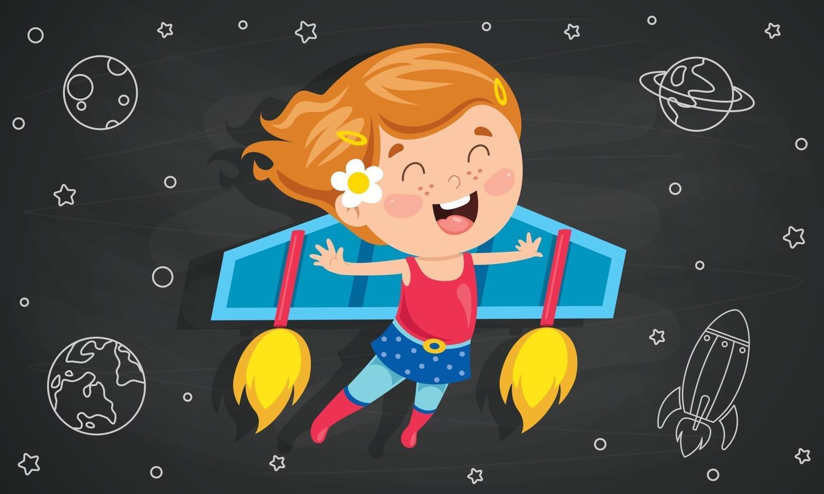 Concept Design For Creative Thinking vector