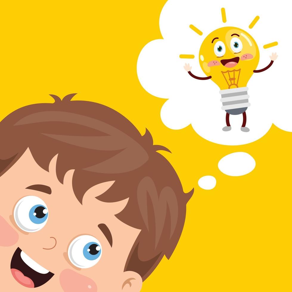 Concept Design For Creative Thinking vector