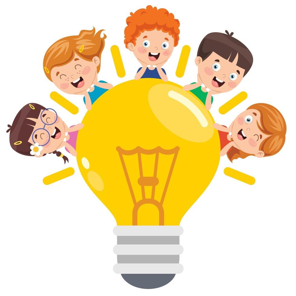 Concept Design For Creative Thinking vector