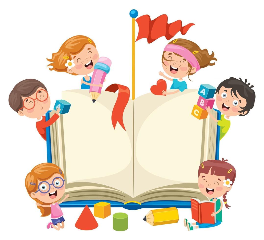 Concept Design For Children Education vector