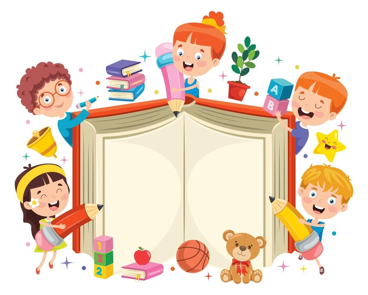 Concept Design For Children Education vector