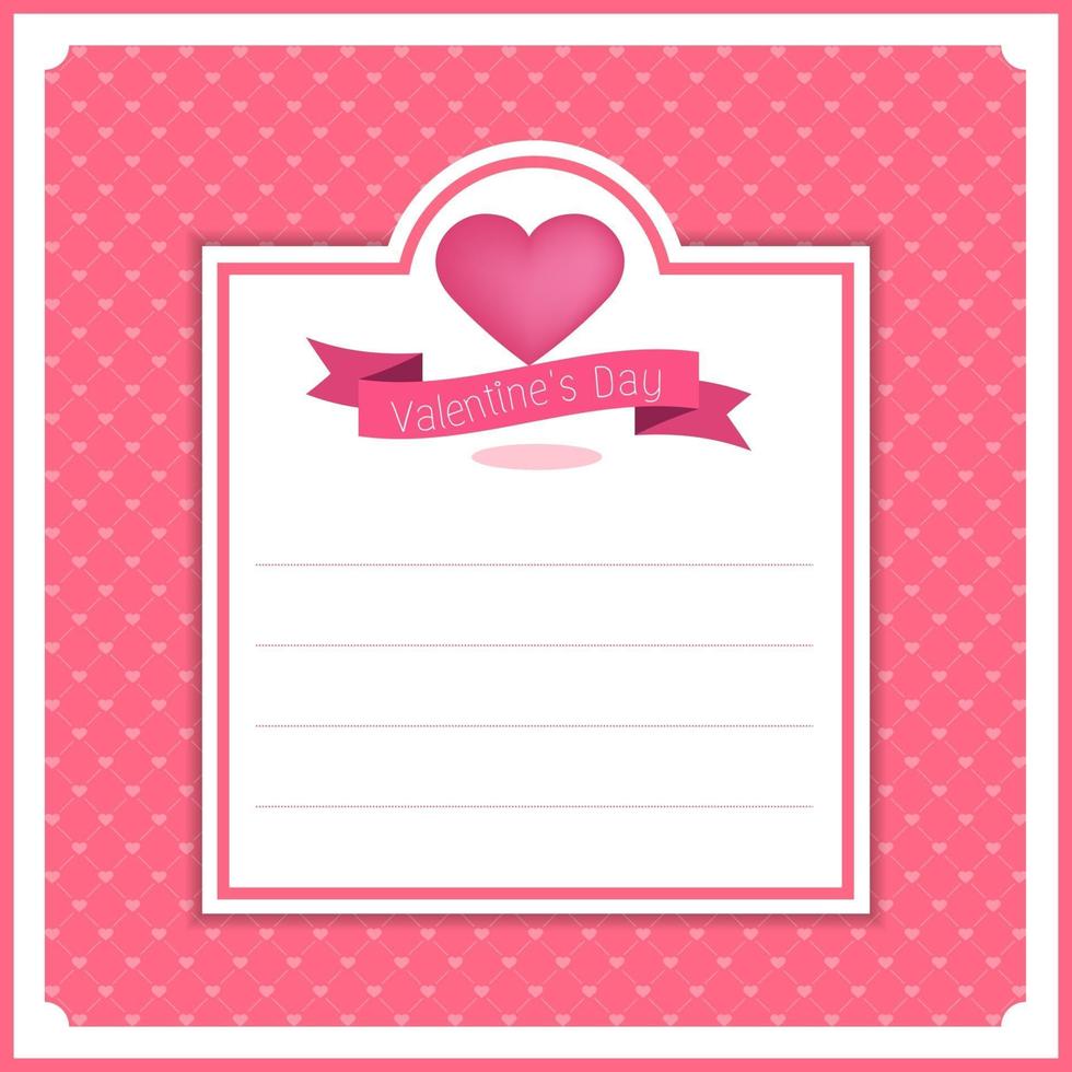 valentine banner template design vector