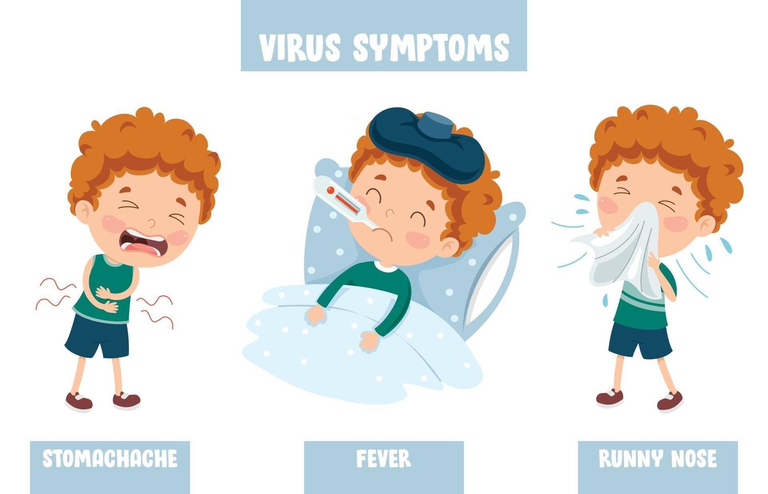 niño infectado por virus vector