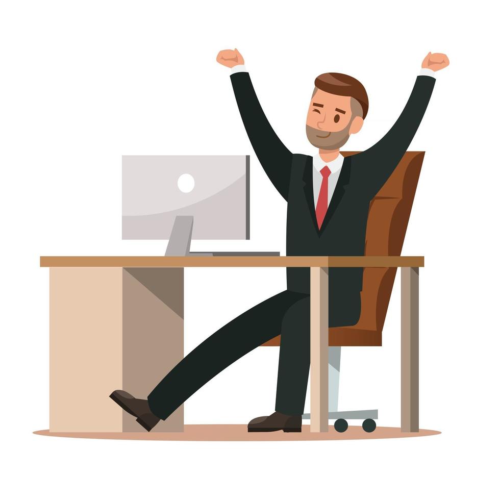 business characters working in office Vector illustration design