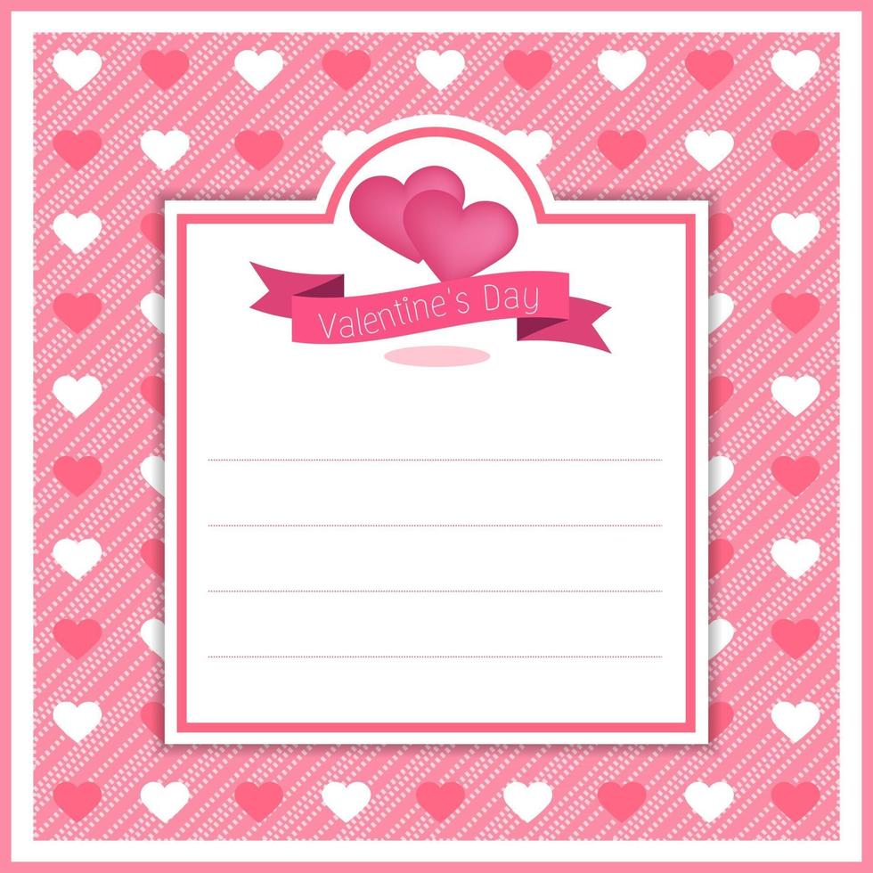 valentine banner template design no3 vector