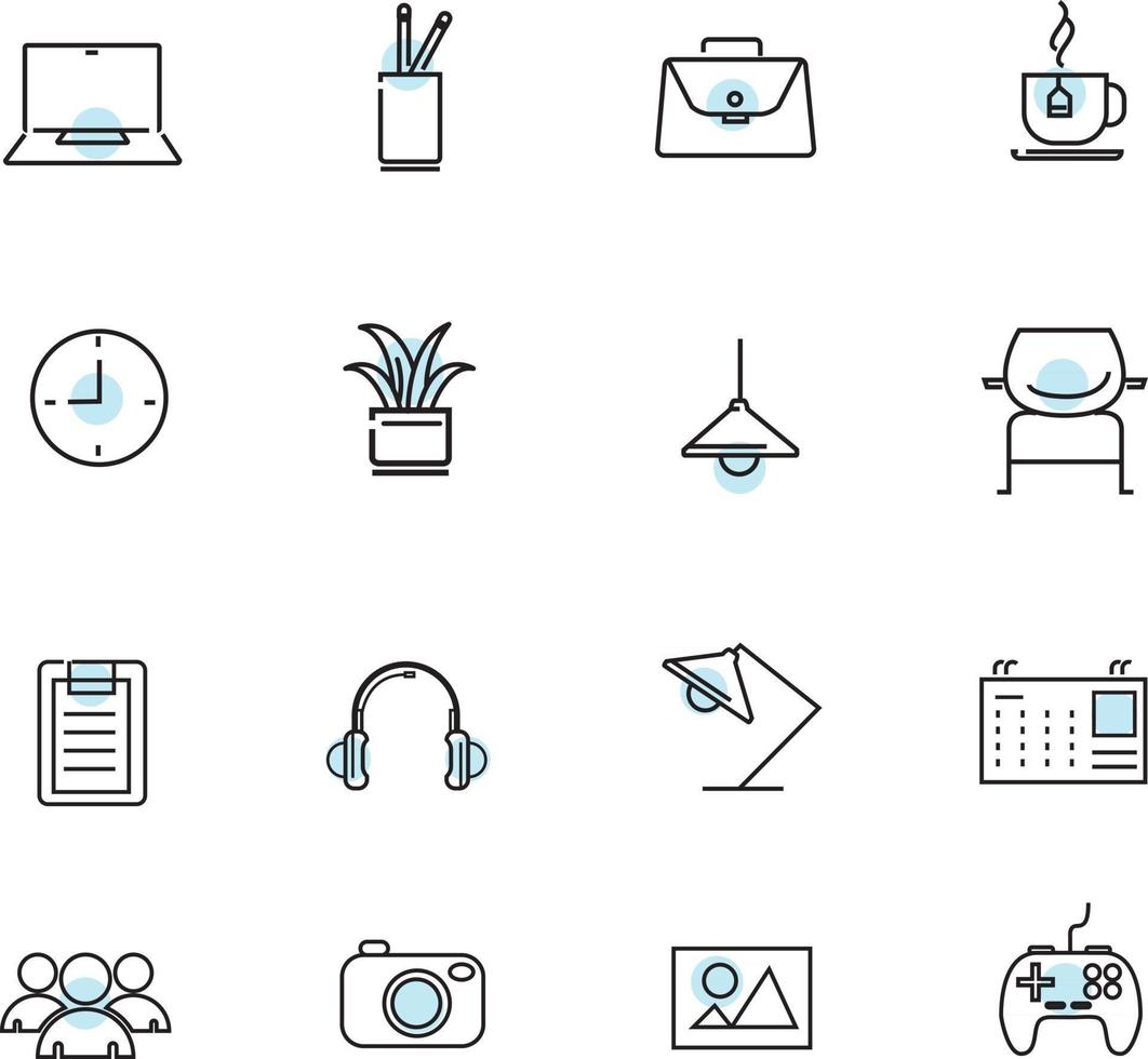 diseño de icono de espacio de trabajo vector